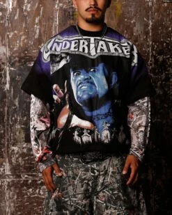 Loiter X WWE Undertaker Vintage T-Shirt Vintage Black