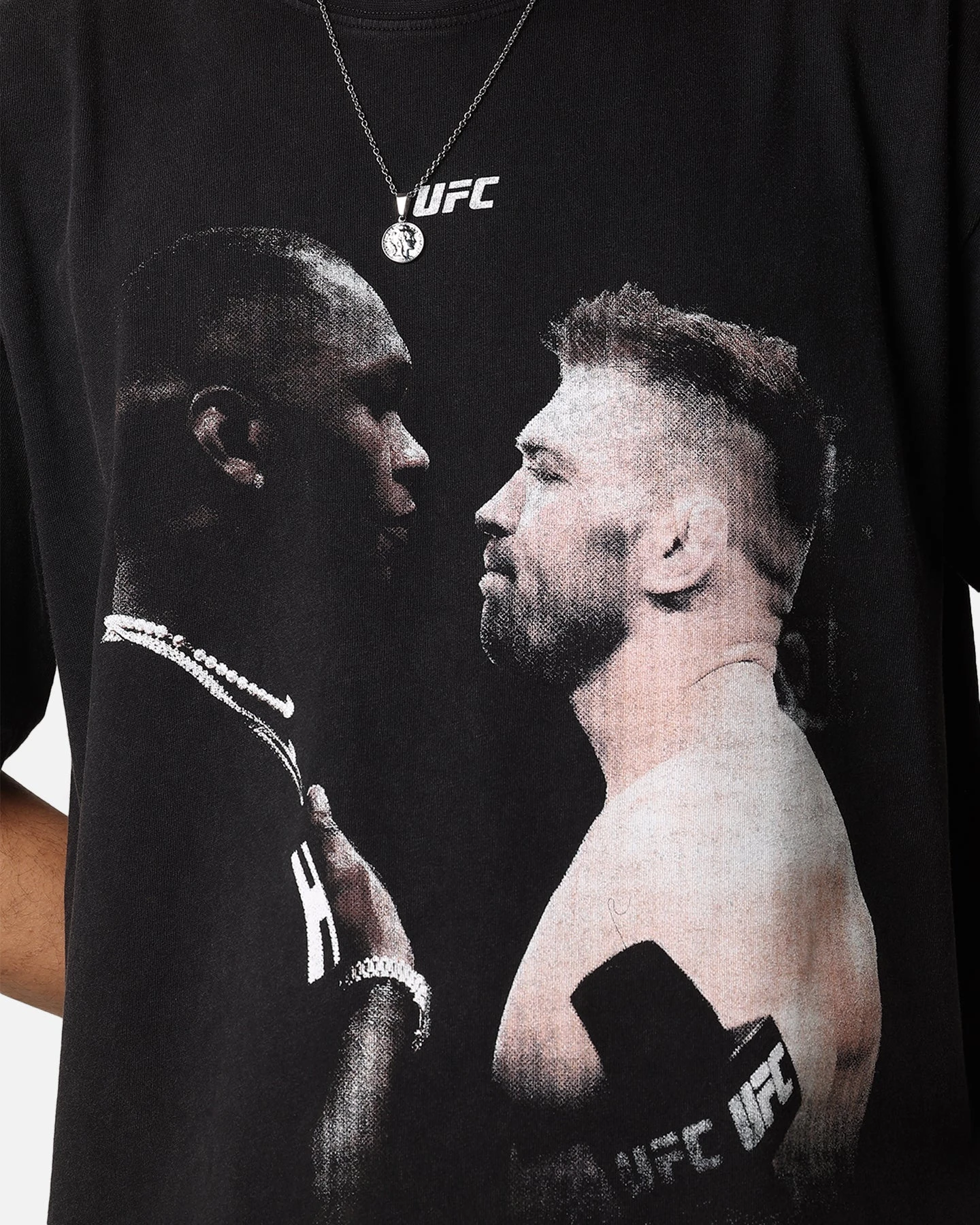 UFC By Culture Kings Israel Adesanya Vs Dricus Du Plessis Vintage T-Shirt Black Acidwash 8 UFC By Culture Kings Israel Adesanya Vs Dricus Du Plessis Vintage T-Shirt Black Acidwash - Image 6
