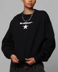 Loiter Premium Essentials Crewneck Black -Culture Kings 02051410 YB001 womens 00080