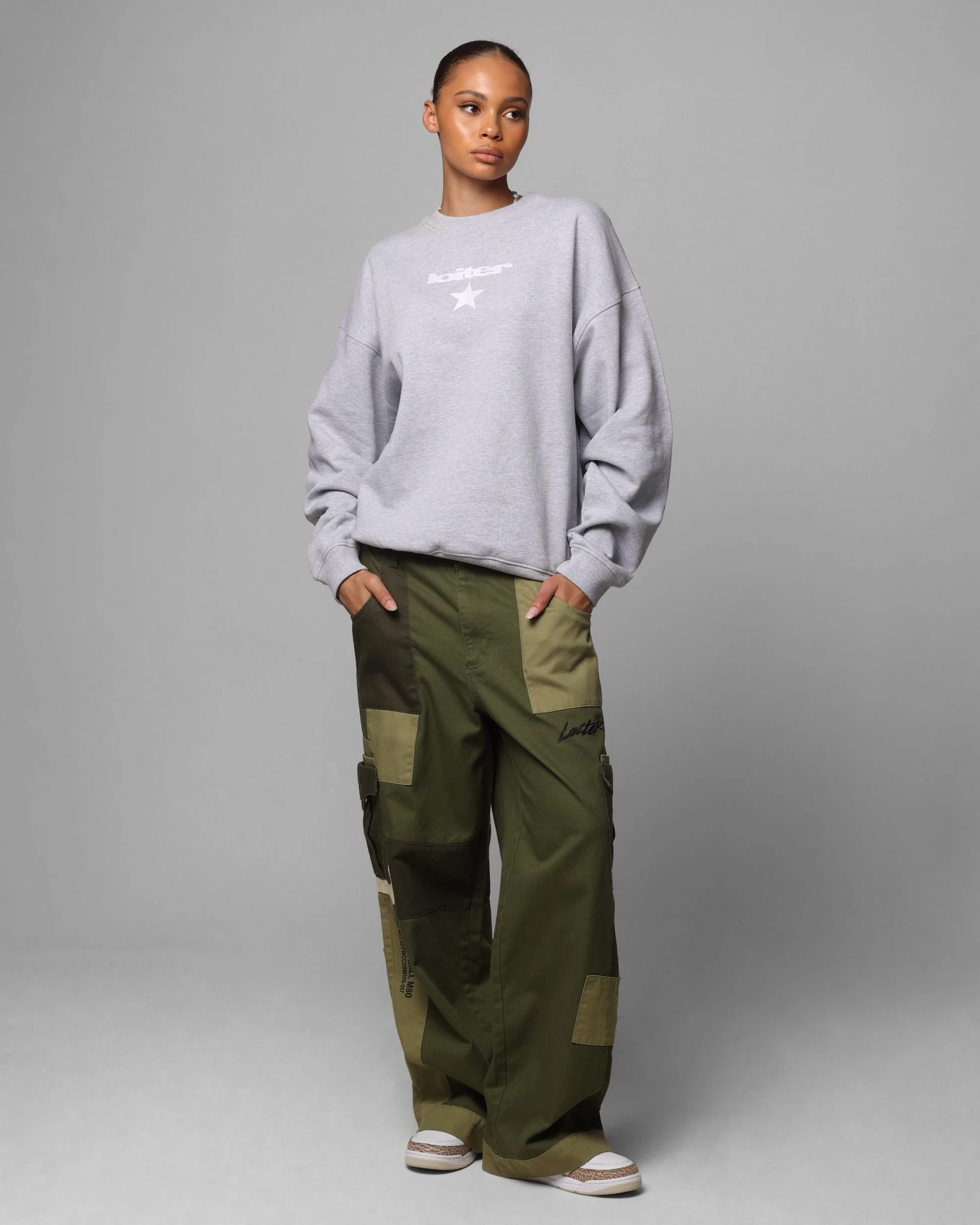 Loiter Premium Essentials Crewneck Grey Marle 6 Loiter Premium Essentials Crewneck Grey Marle - Image 4