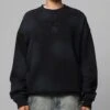 Loiter Premium Essentials Crewneck Washed Black 1 Loiter Premium Essentials Crewneck Washed Black -Culture Kings 02051410 YW607 womens 00010