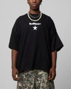 Loiter Premium Essentials Boxy T-Shirt Black -Culture Kings 02051416 YB001 mens 00010