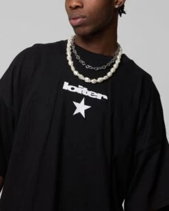 Loiter Premium Essentials Boxy T-Shirt Black -Culture Kings 02051416 YB001 mens 00080