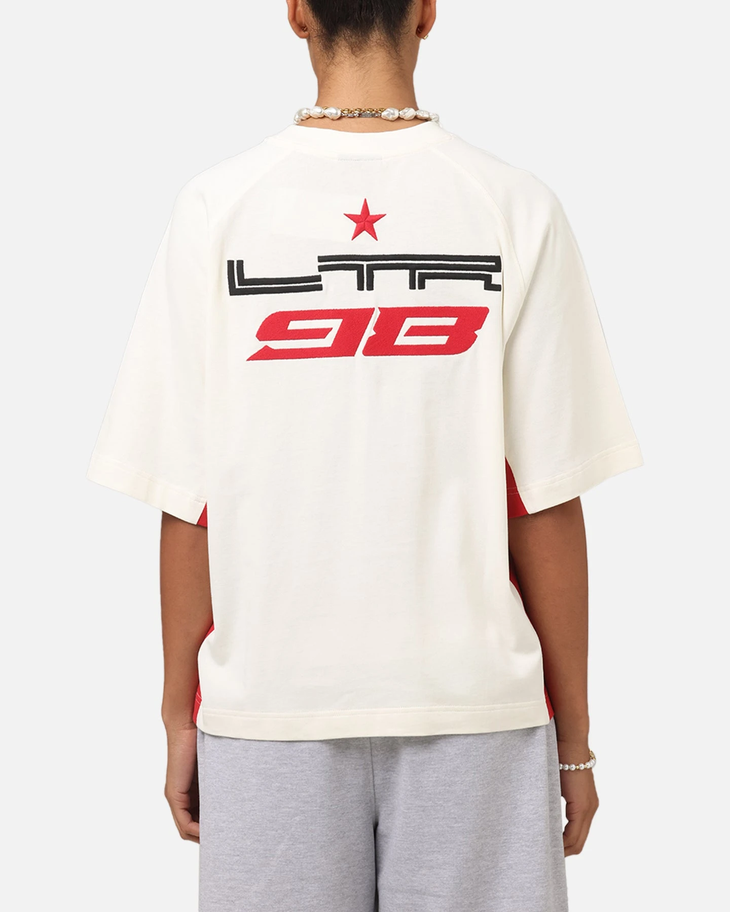 Loiter Daytona Panel T-Shirt White/Pink 4 Loiter Daytona Panel T-Shirt White/Pink - Image 2