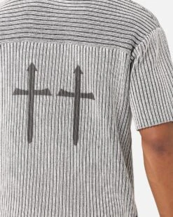 Saint Morta Knitted Football Jersey Grey 15 Saint Morta Knitted Football Jersey Grey -Culture Kings 02051467 YQ001 mens 00070