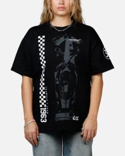 We Are The Wild Collective X Women's Mclaren 'Vegas Grad Prix 2024' T-Shirt Washed Black