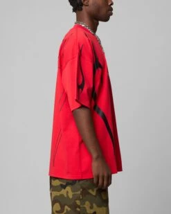 Loiter Trackstar T-Shirt Red -Culture Kings 02051481 YR001 mens 00050 1520f1c8 e56a 48ee af6e d5ea94f4722f