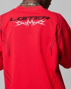 Loiter Trackstar T-Shirt Red -Culture Kings 02051481 YR001 mens 00070 80f142d7 e7d7 43e9 97cb 47aa2da26fe7 1