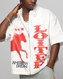 Loiter Rodeo Zip Up Shirt Off White -Culture Kings 02051496 YO007 mens 00070 dac4f077 d9f6 4bd3 b44b 77e18429c96c