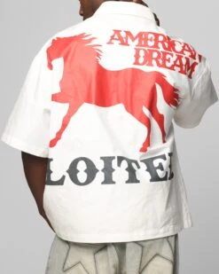 Loiter Rodeo Zip Up Shirt Off White -Culture Kings 02051496 YO007 mens 00080 179eca32 52fe 4194 b57a 02710b998da7