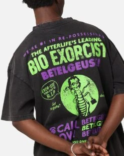 Goat Crew X Beetlejuice Beetlejuice 2 Vintage T-Shirt Black Acidwash -Culture Kings 02051502 YB017 mens 0000080