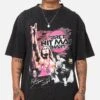 Culture Kings X WWE Bret "The Hit Man" Hart Vintage T-Shirt Black Acidwash