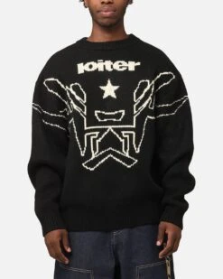 Loiter Substance Knit Sweater Black