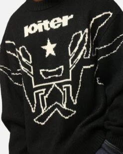 Loiter Substance Knit Sweater Black -Culture Kings 02051695 YB001 mens 00060