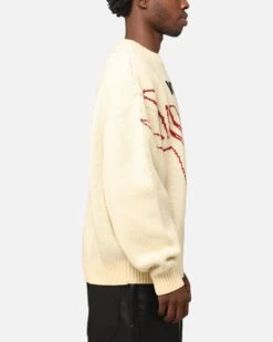 Loiter Substance Knit Sweater Off White -Culture Kings 02051695 YO007 mens 00040