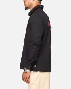 Carre Dice Club Long Sleeve Button Up Shirt Black -Culture Kings 02051711 YB001 mens 00060