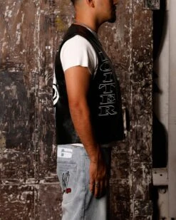 Loiter X WWE Stone Cold Leather Vest Black -Culture Kings 02051718 YB001 mens 000040