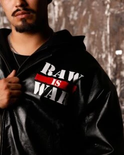 Loiter X WWE Raw Is War Jacket Black 18 Loiter X WWE Raw Is War Jacket Black -Culture Kings 02051723 YB001 mens 000070