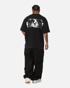 Star Wars Princess Leia Vintage T-Shirt Black Acidwash -Culture Kings 02051755 YB017 mens 00040