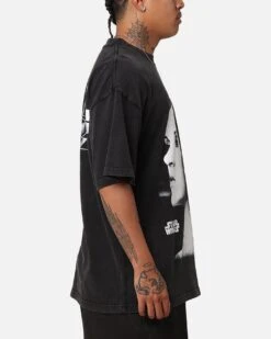 Star Wars Princess Leia Vintage T-Shirt Black Acidwash -Culture Kings 02051755 YB017 mens 00050