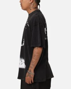 Star Wars Princess Leia Vintage T-Shirt Black Acidwash -Culture Kings 02051755 YB017 mens 00060