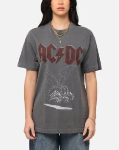 AC/DC Fly On The Wall Tour T-Shirt Faded Black