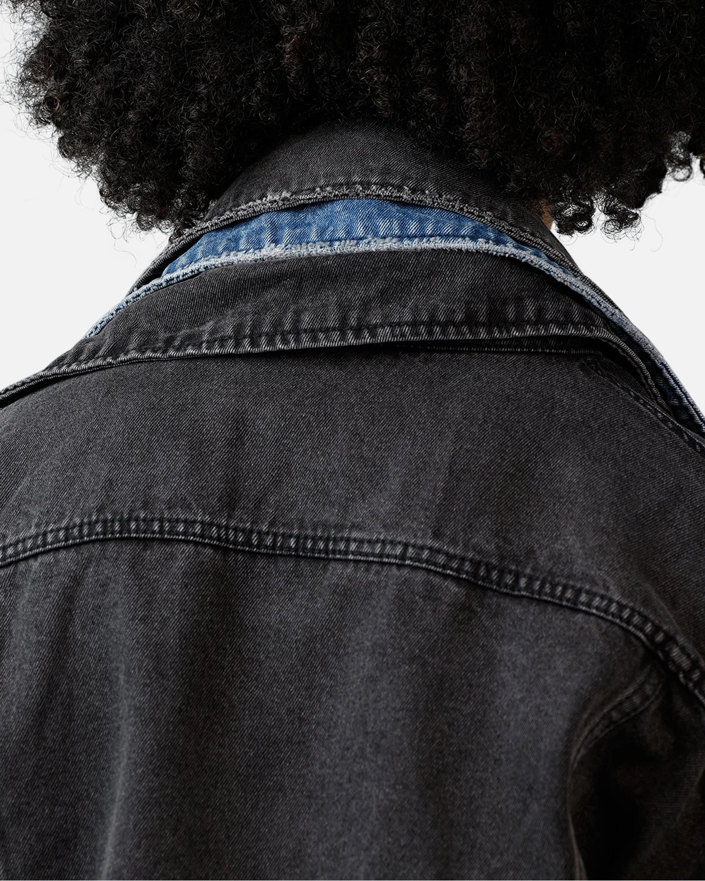 MNML Triple Threat Trucker Jacket Black/Blue 9 MNML Triple Threat Trucker Jacket Black/Blue - Image 7