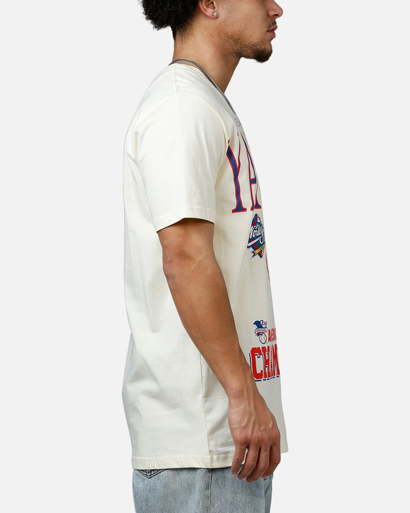 New Era New York Yankees 1999 Vintage Champs T-Shirt White 6 New Era New York Yankees 1999 Vintage Champs T-Shirt White - Image 4