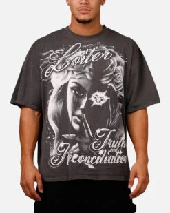 Loiter Truth And Reconciliation T-Shirt Charcoal