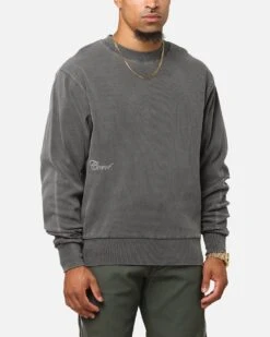 Carre Avenue Ribbed Crewneck Black