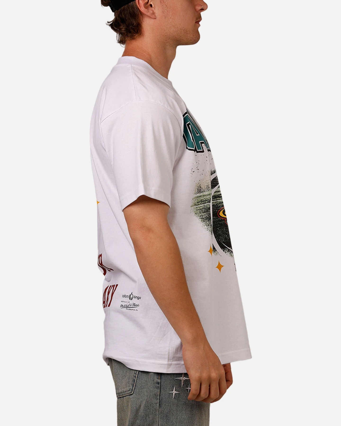 Mitchell & Ness X Los Angeles Galaxy X Culture Kings Our LA Our Galaxy T-Shirt White 6 Mitchell & Ness X Los Angeles Galaxy X Culture Kings Our LA Our Galaxy T-Shirt White - Image 4