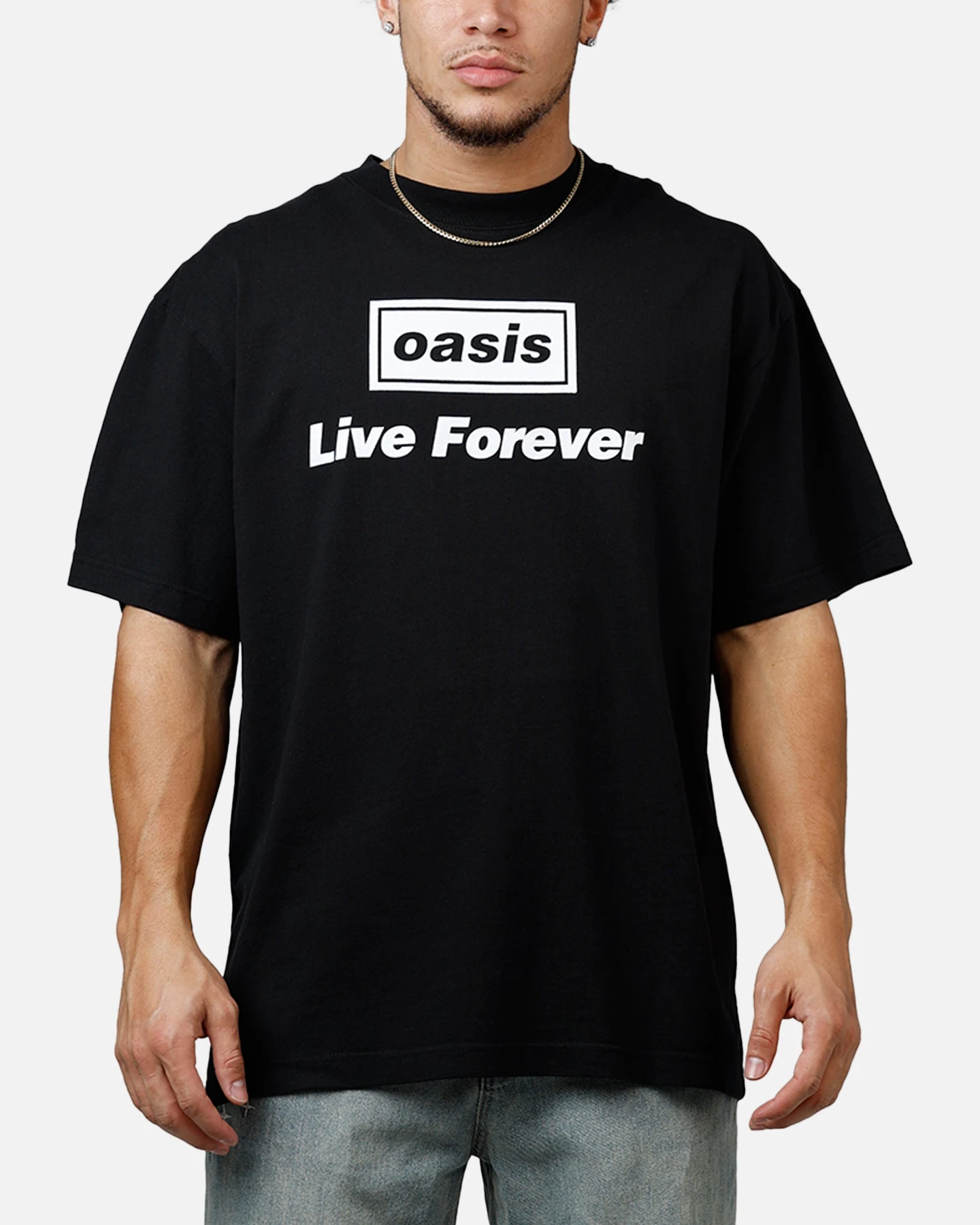 Global Merchandising Oasis Live Forever T-Shirt Black 3 Global Merchandising Oasis Live Forever T-Shirt Black