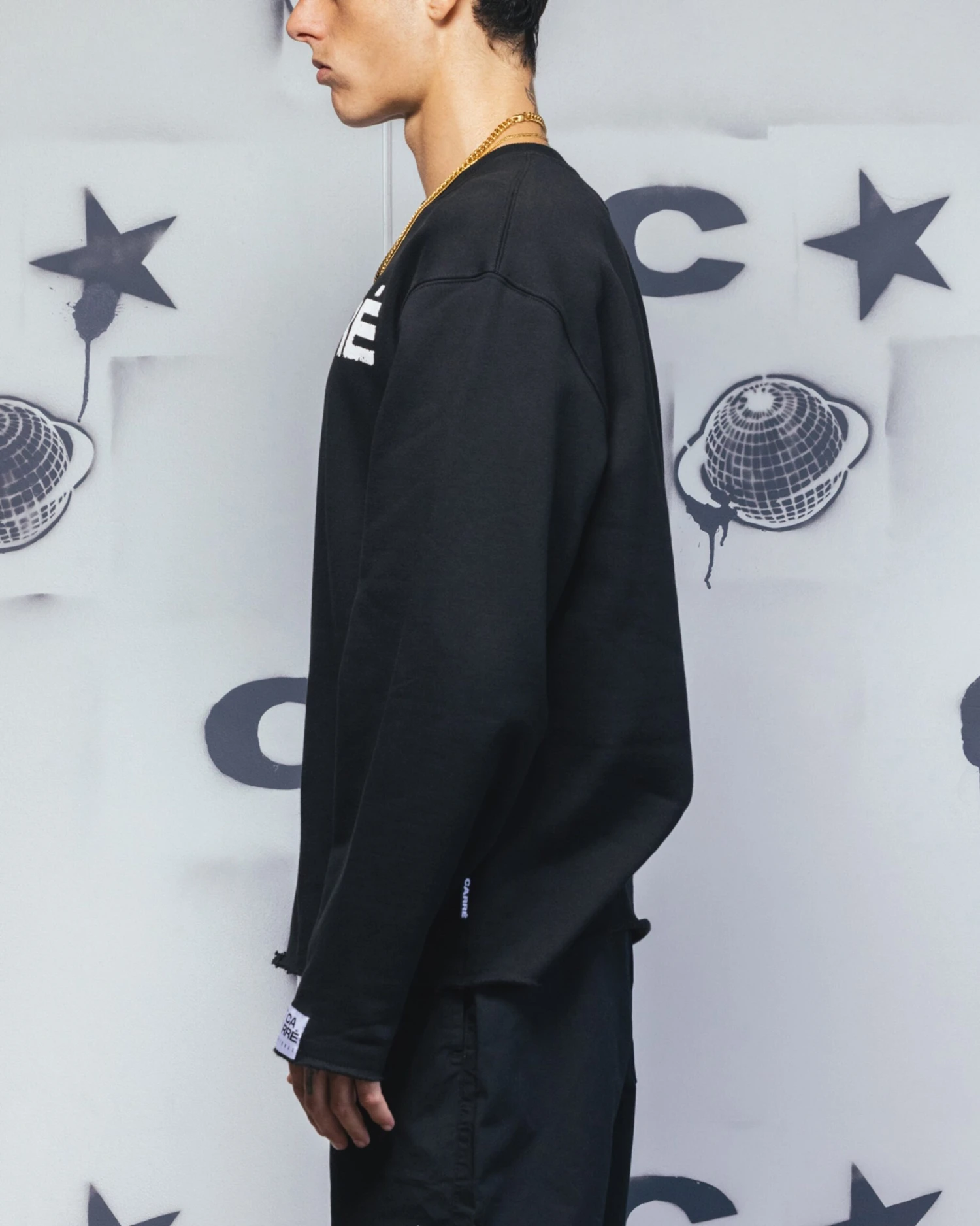 Carre Blackout Crewneck Black 7 Carre Blackout Crewneck Black - Image 5