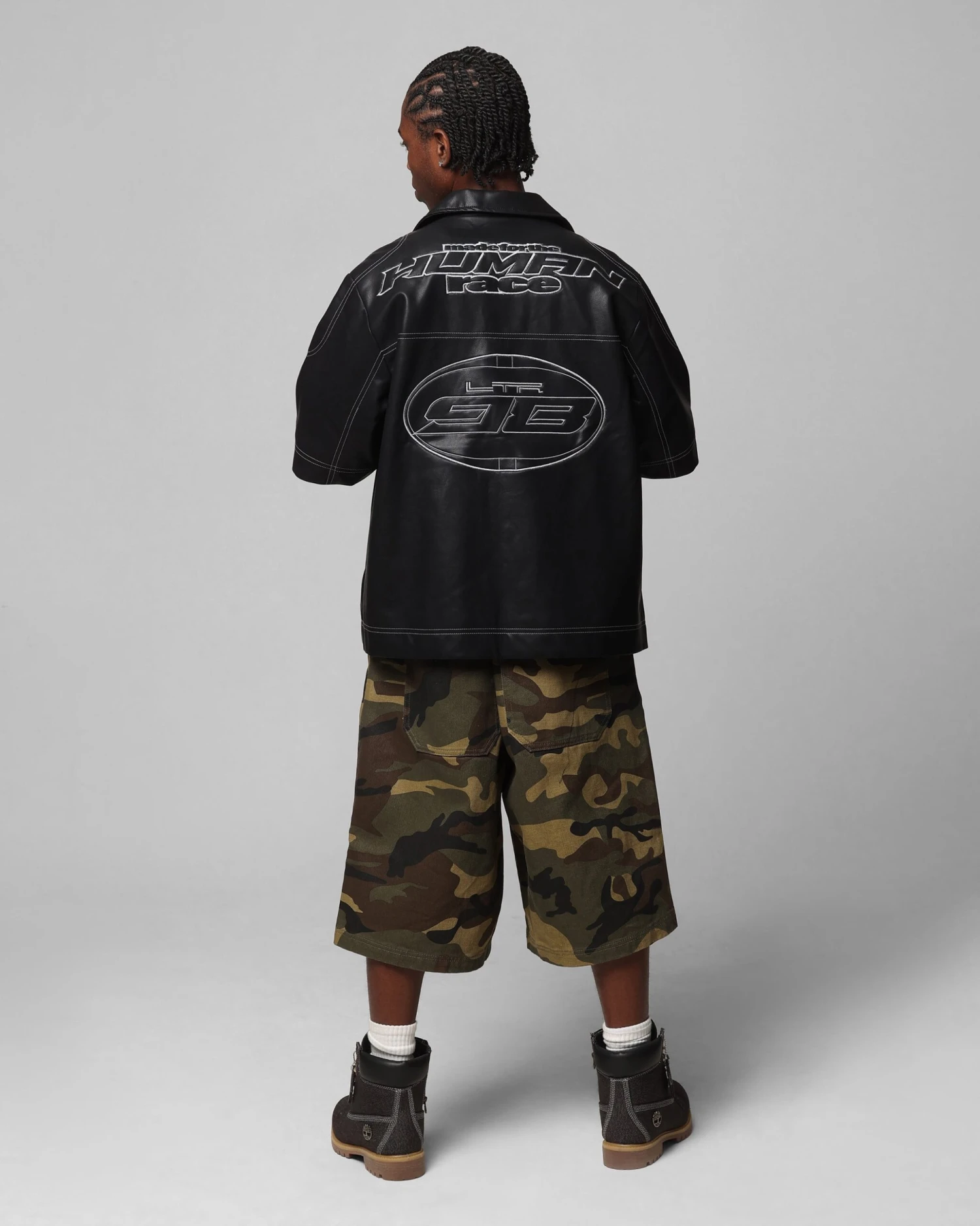 Loiter Motor PU Leather Button Up Shirt Black 6 Loiter Motor PU Leather Button Up Shirt Black - Image 4