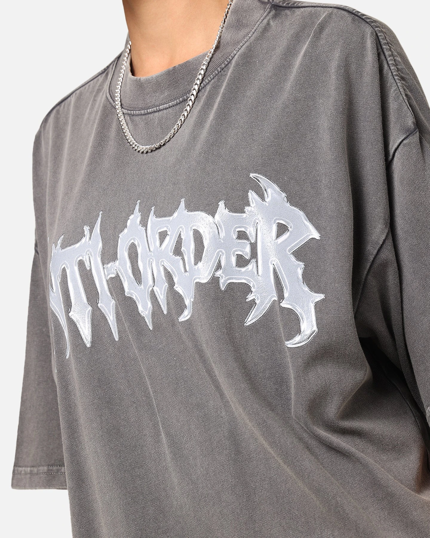 The Anti Order New Dawn Mock Neck T-Shirt Washed Charcoal 8 The Anti Order New Dawn Mock Neck T-Shirt Washed Charcoal - Image 6