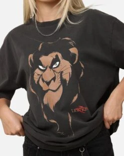 American Thrift Disney The Lion King Scar Heavyweight T-Shirt Black Wash -Culture Kings 02052054 YB295 womens 00070 91718761 d88f 41b6 8009 74d44b06b5f0