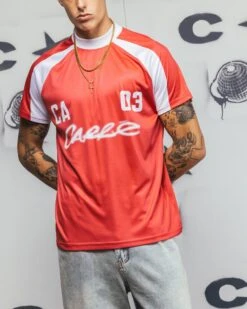 Carre Striker Jersey T-Shirt Red/White -Culture Kings 02052095 YR081 mens 00000070