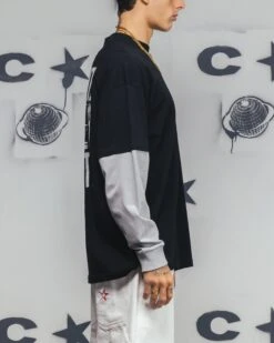 Carre Rear Vision Long Sleeve T-Shirt Black/White -Culture Kings 02052097 YB012 mens 00000050