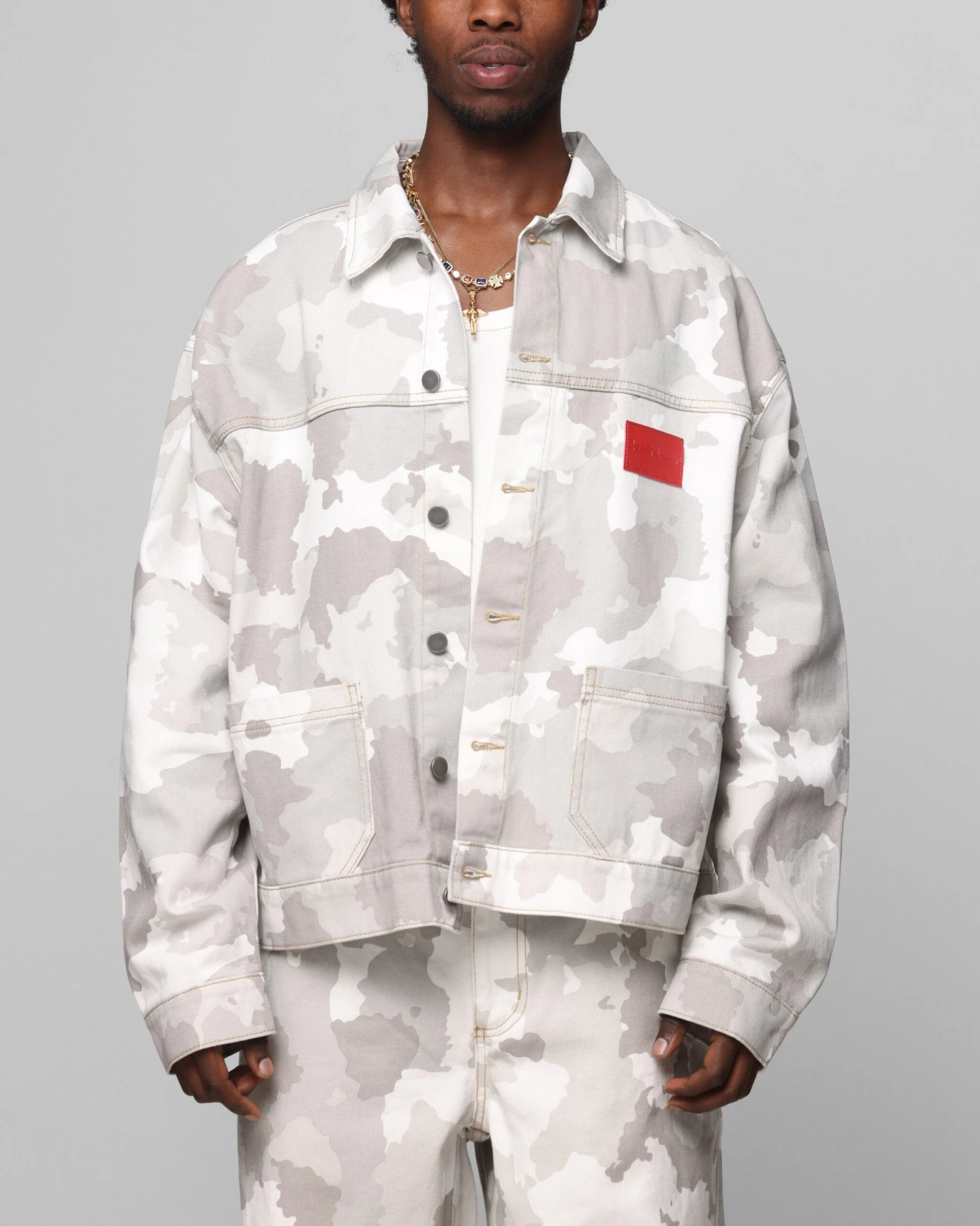 Loiter Prestige Denim Jacket Snow Camo 3 Loiter Prestige Denim Jacket Snow Camo