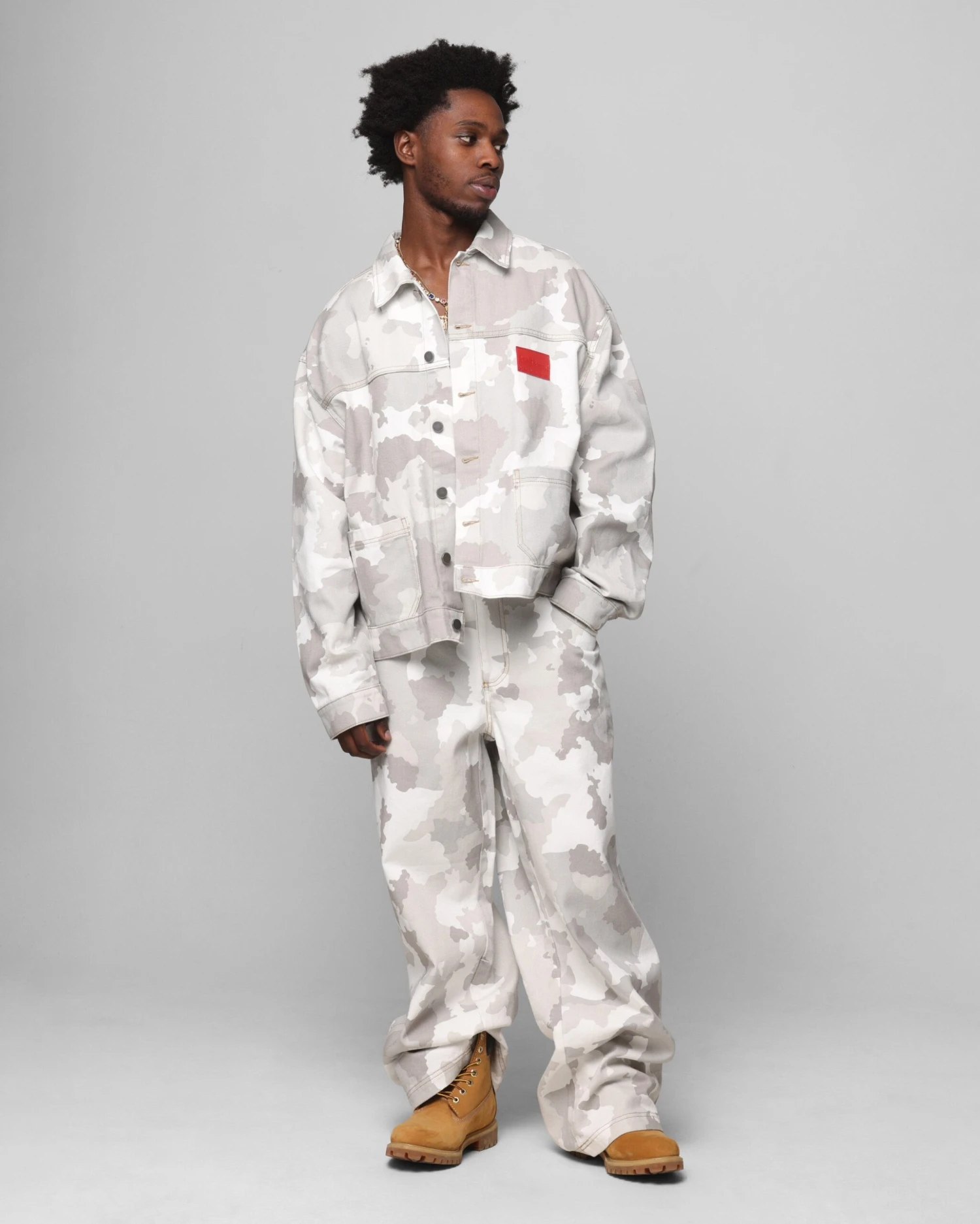 Loiter Prestige Denim Jacket Snow Camo 4 Loiter Prestige Denim Jacket Snow Camo - Image 2