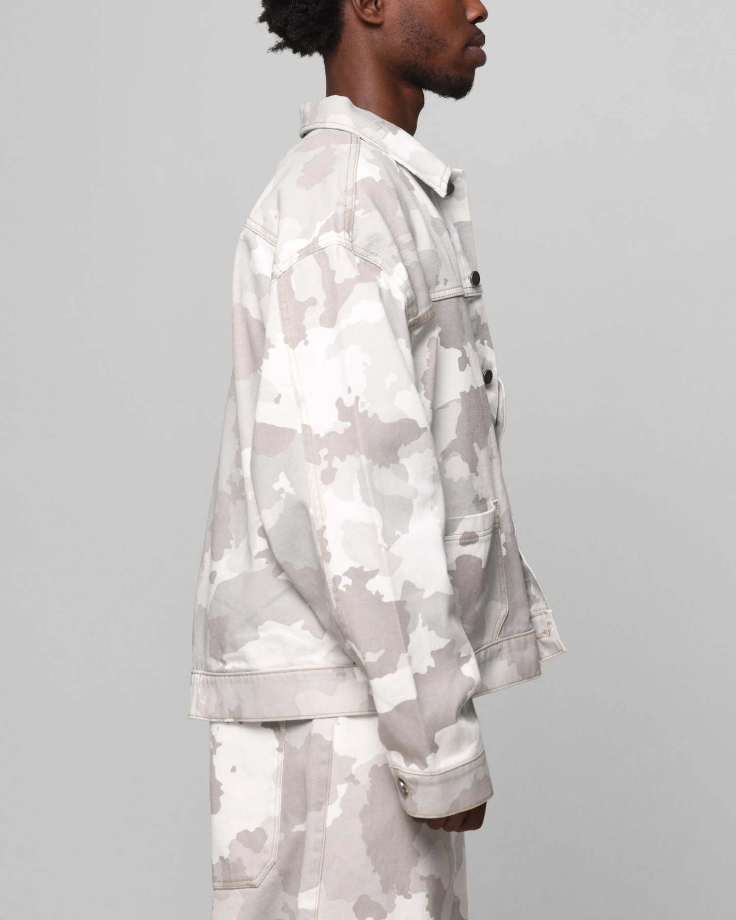 Loiter Prestige Denim Jacket Snow Camo 6 Loiter Prestige Denim Jacket Snow Camo - Image 4