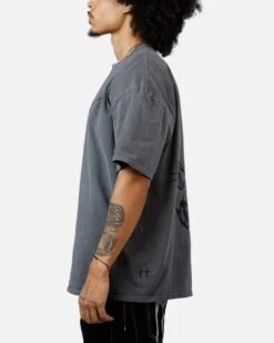 Saint Morta Destiny Rising T-Shirt Washed Charcoal -Culture Kings 02052265 YC071 mens 0050