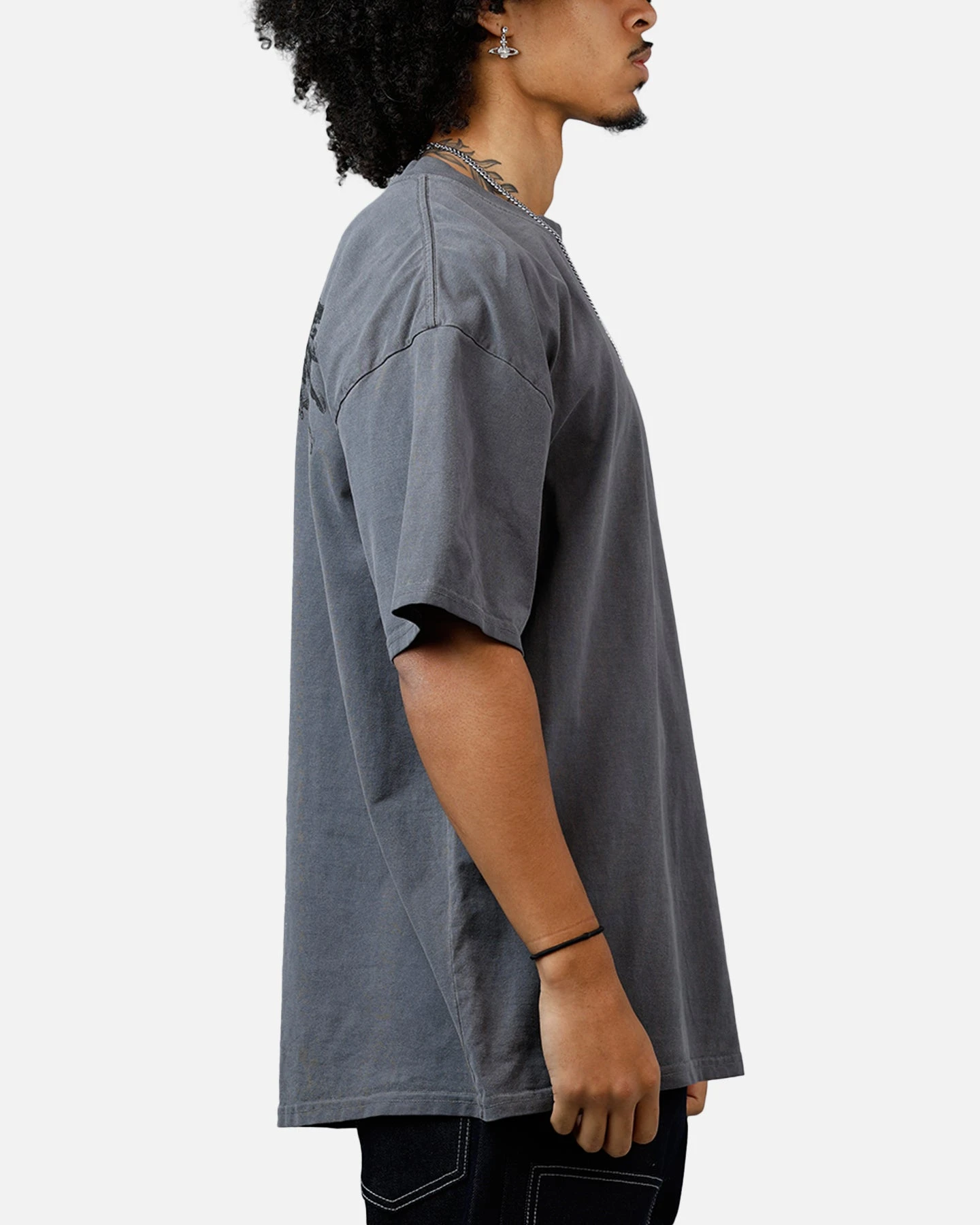 Saint Morta Raven T-Shirt Washed Charcoal 6 Saint Morta Raven T-Shirt Washed Charcoal - Image 4