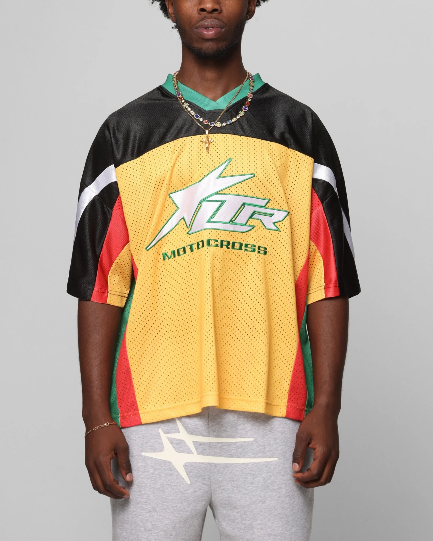 Loiter End Zone Jersey Yellow/Green/Red 3 Loiter End Zone Jersey Yellow/Green/Red