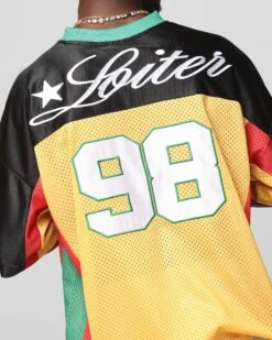 Loiter End Zone Jersey Yellow/Green/Red 17 Loiter End Zone Jersey Yellow/Green/Red -Culture Kings 02052288 YY019 mens 00080