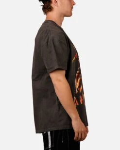 American Thrift X A Nightmare On Elm Street 'Horror Classics' Claw Heavyweight T-Shirt Black Wash -Culture Kings 02052373 YB295 mens 0040