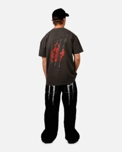American Thrift X A Nightmare On Elm Street 'Horror Classics' Claw Heavyweight T-Shirt Black Wash -Culture Kings 02052373 YB295 mens 0060