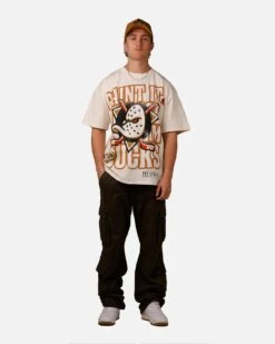 Culture Kings Anaheim Ducks Lets Go Ducks Vintage T-Shirt Off White -Culture Kings 02052378 YO007 mens 0030