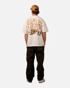 Culture Kings Anaheim Ducks Lets Go Ducks Vintage T-Shirt Off White -Culture Kings 02052378 YO007 mens 0060