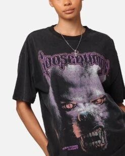 American Thrift X Goosebumps Barking Ghost Heavy T-Shirt Vintage Black -Culture Kings 02052382 YV013 womens 00070